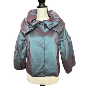 Samuel Dong Avant Garde Iridescent Sculptural Jacket – Women’s Small